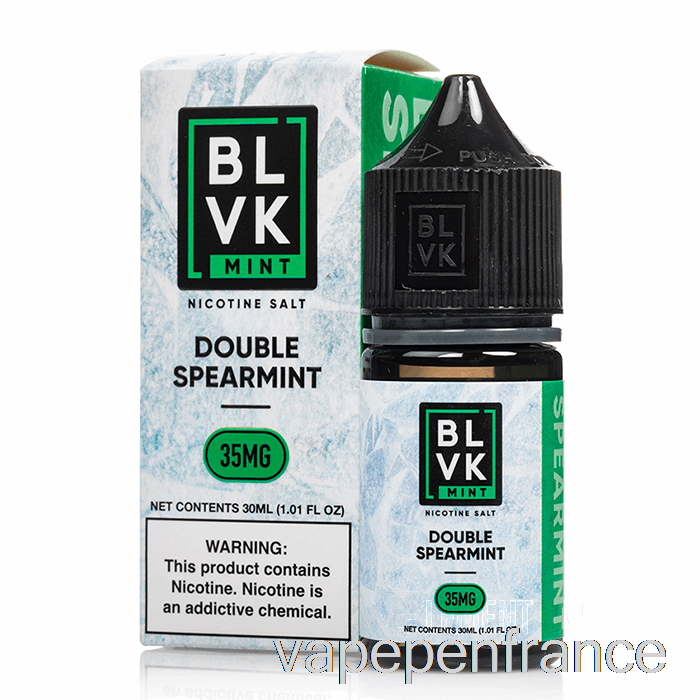 Menthe Verte Double - Sels De Menthe Blvk - Stylo Vape 30 Ml 35 Mg